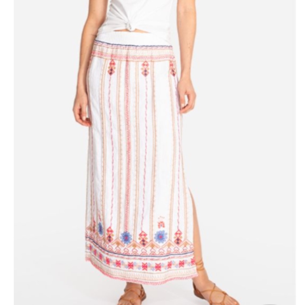 Johnny Was Frederique Side Slit Maxi Skirt